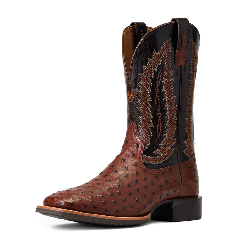 Ariat Quantum Primo Western Boot - ANTIQUE TABAC FQ OSTRICH