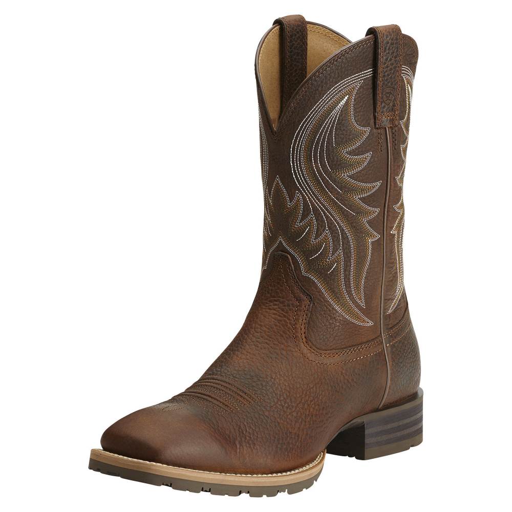 Ariat Hybrid Rancher Western Boot - BROWN OILED ROWDY