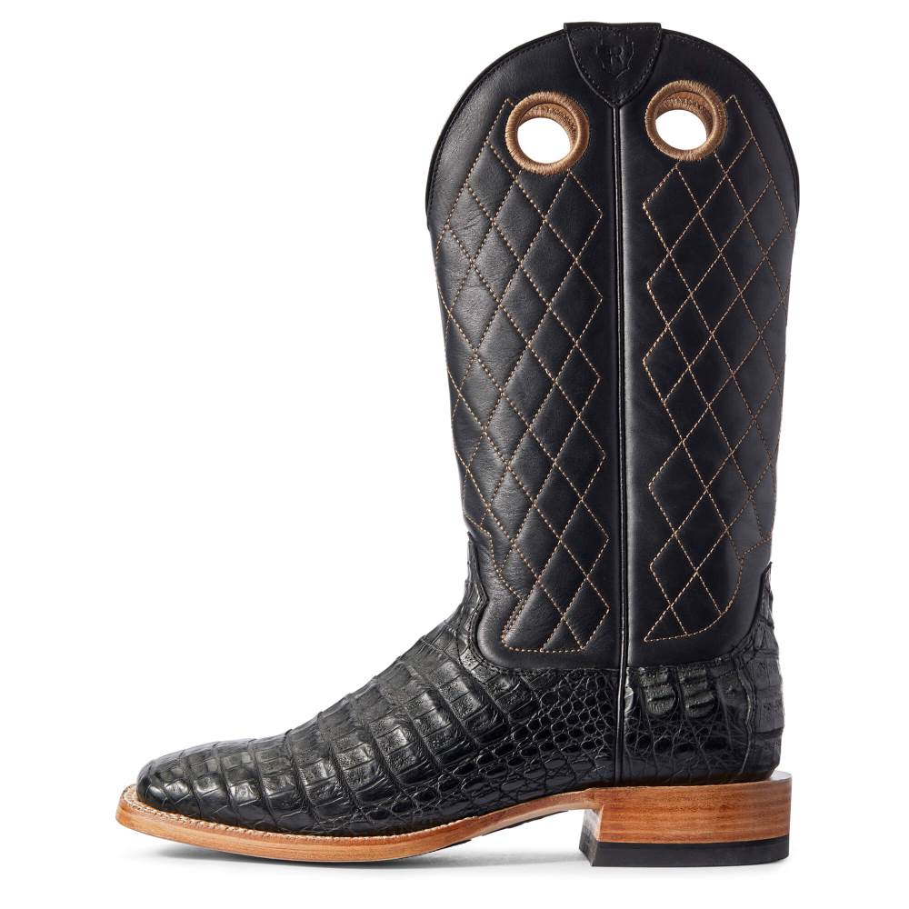 Ariat Relentless Winner's Circle Western Boot - BLACK CAIMAN BELLY