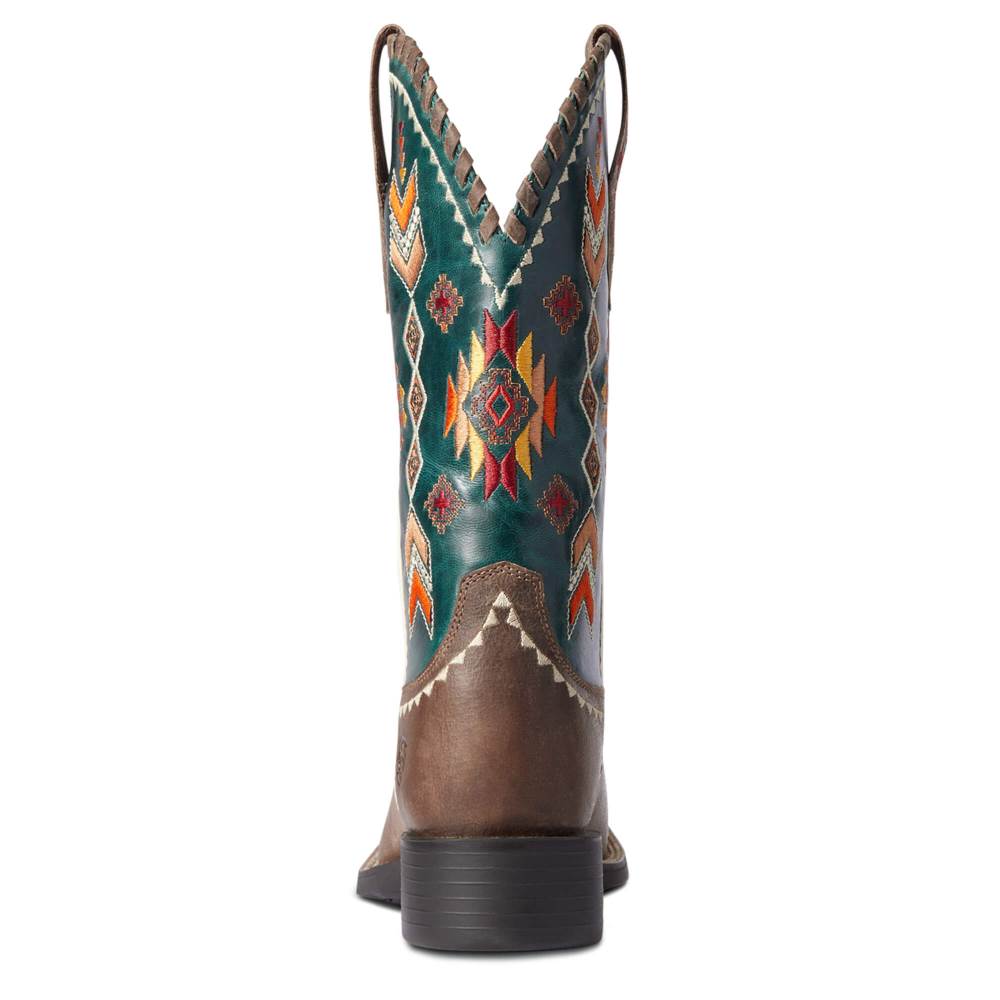 Ariat Round Up Skyler Western Boot - LIGHT TAN
