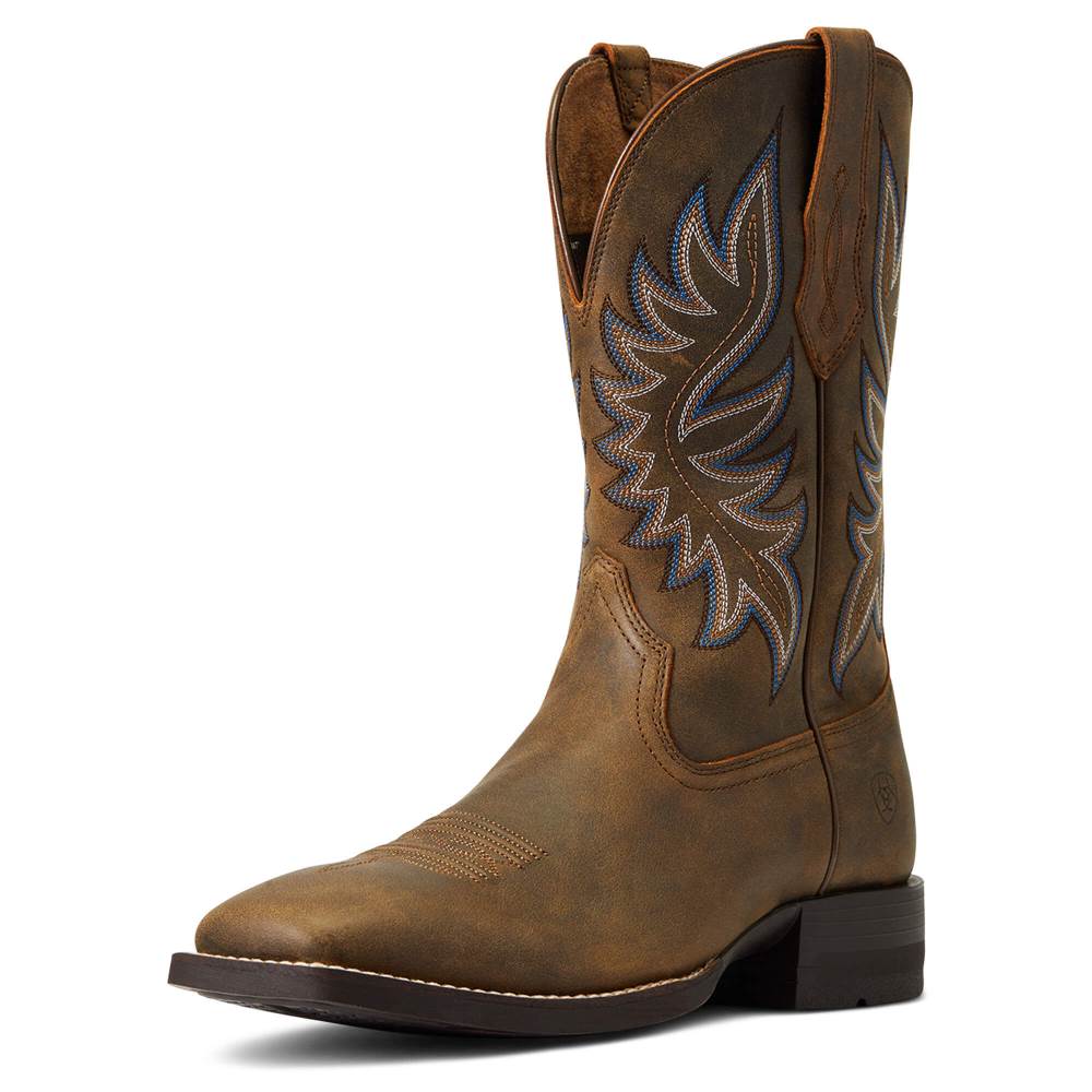 Ariat Brander Western Boot - BEAR BROWN