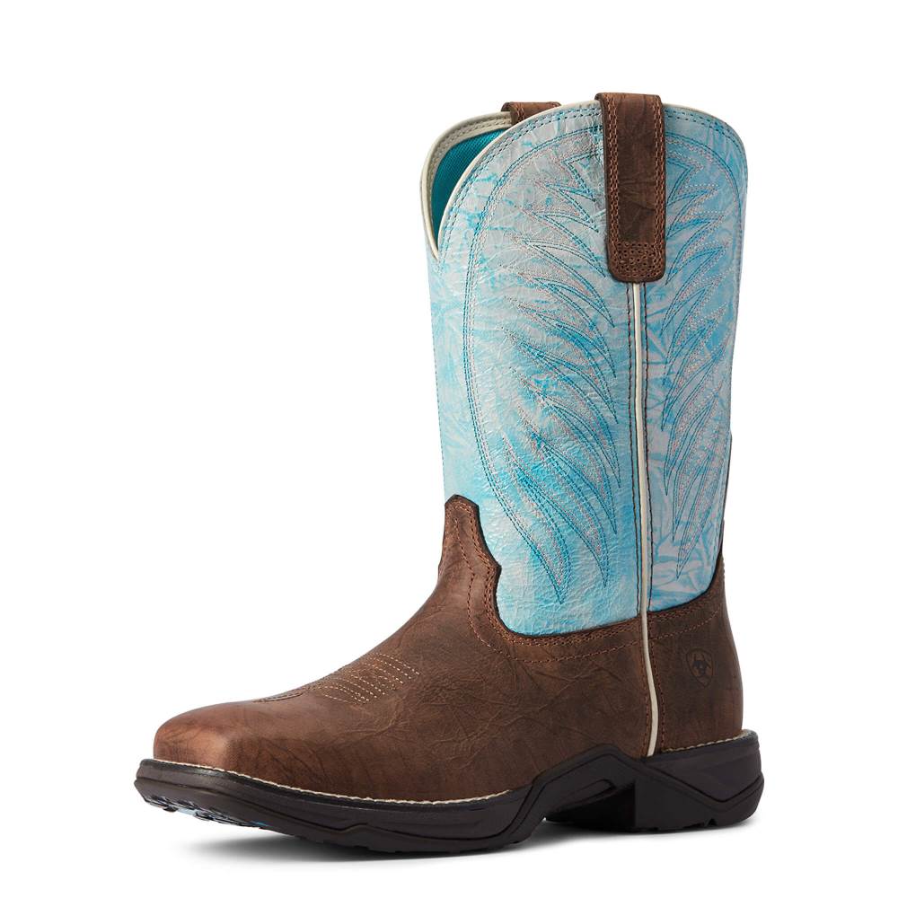Ariat Anthem 2.0 Western Boot - CRACKLED MAHOGANY