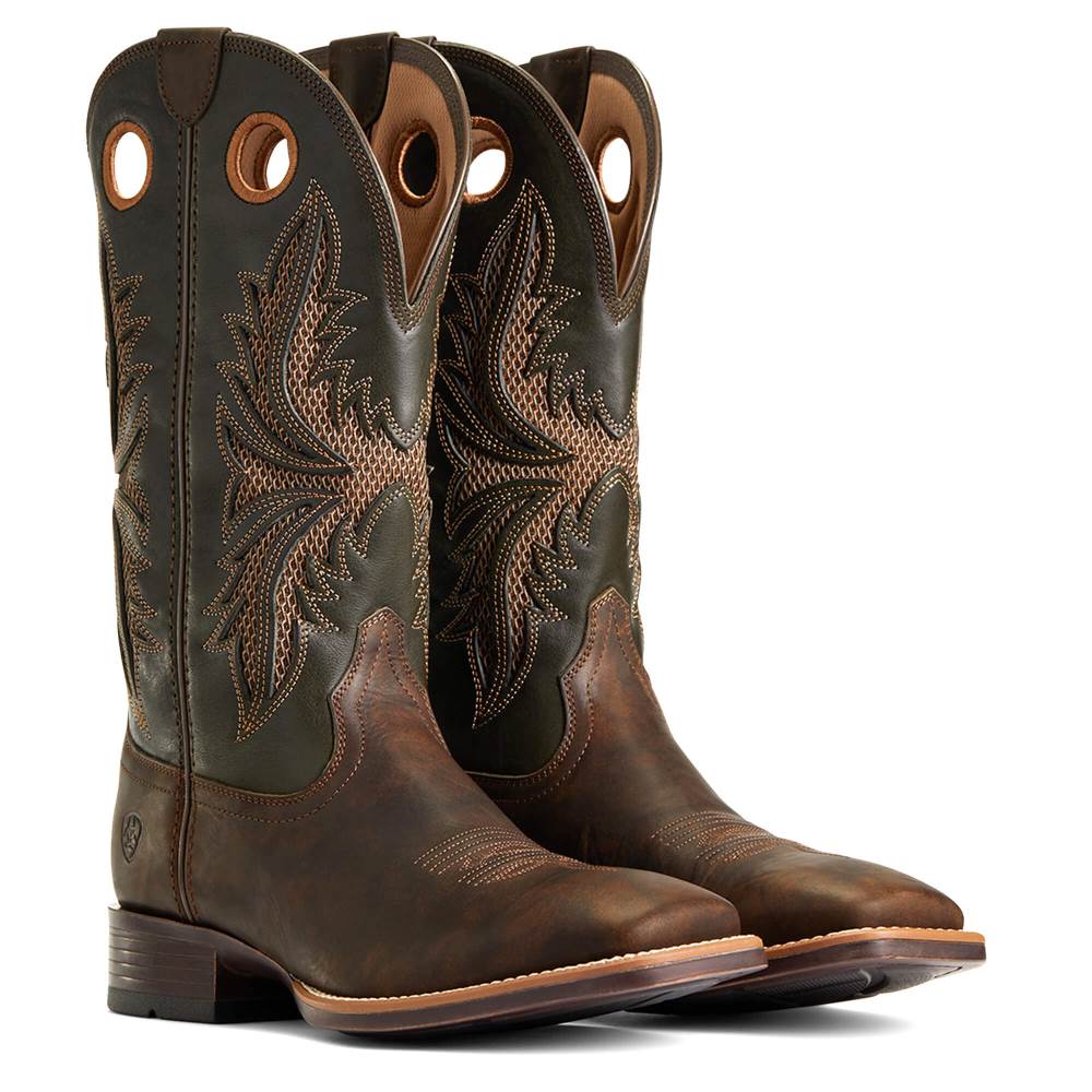 Ariat Toughy VentTek 360° Western Boot - HERD BROWN