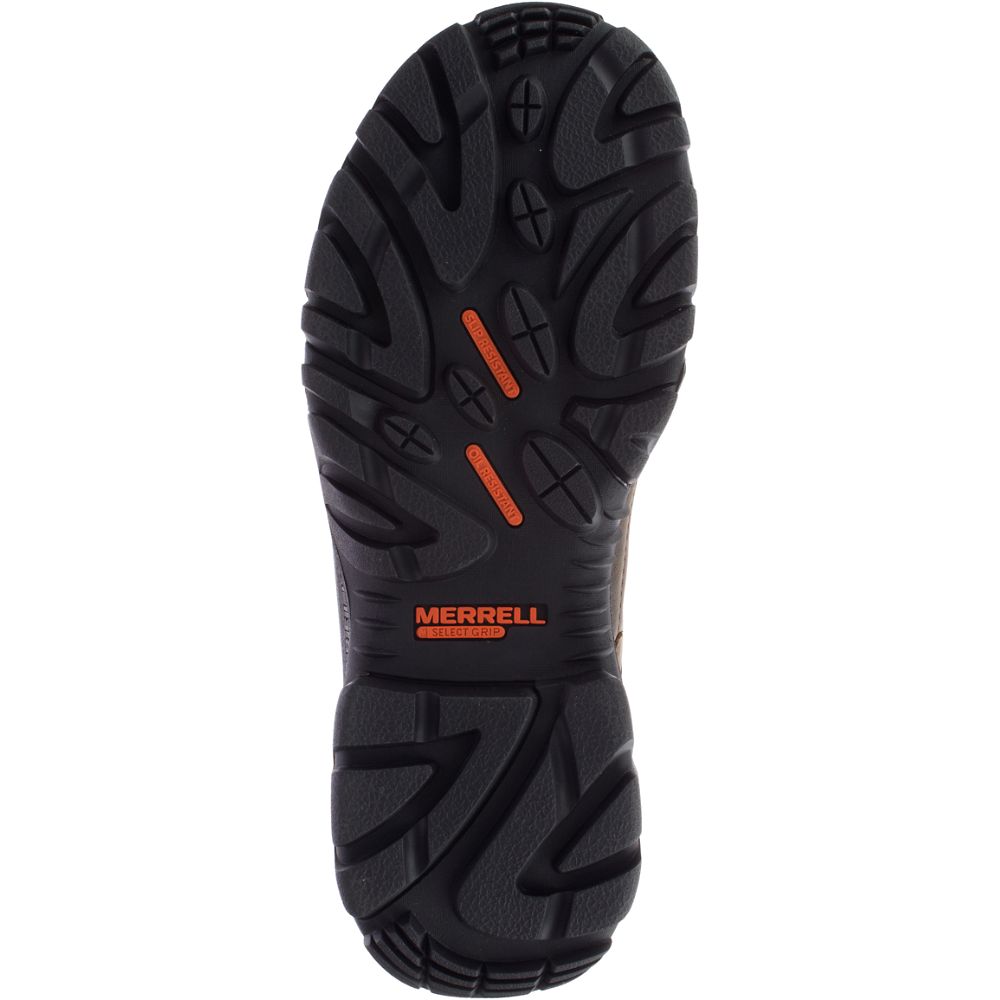 Merrel StrongfielLeathe 8" ThermWaterproo Com To Wor Boots Wid Widt Espresso